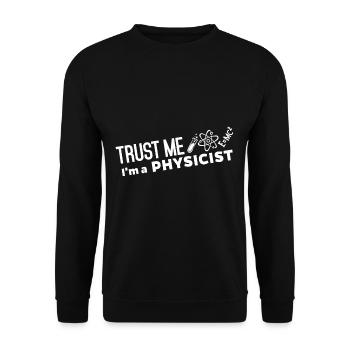 Science Chimie Physique Biologie Recherche - Sweat-shirt Unisexe - noir - Devant - Alina (178cm) & Michal (187cm)