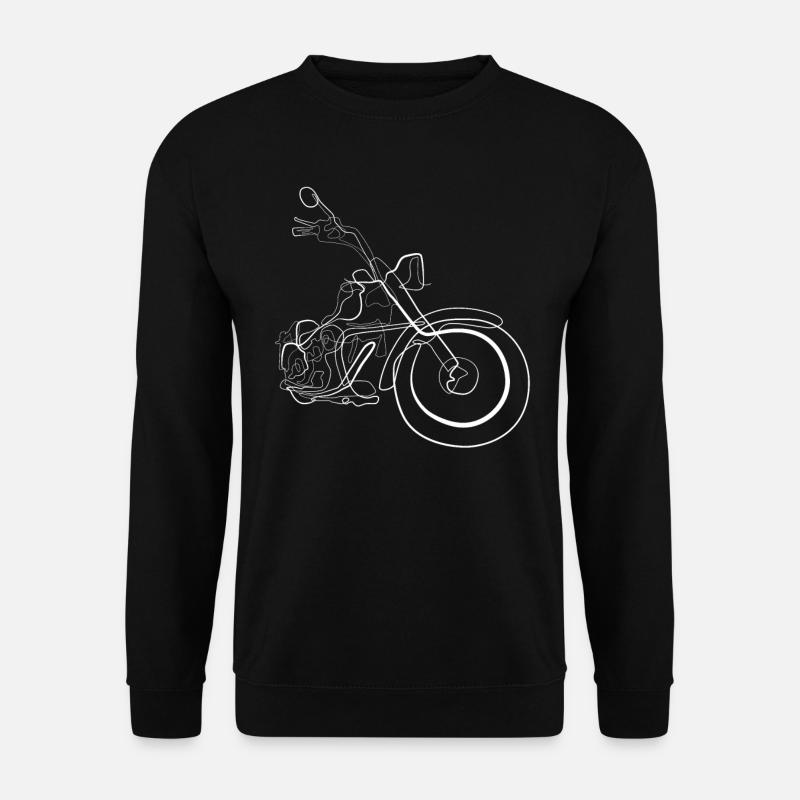 Chopper Biker Motorrad - Unisex Pullover - Schwarz