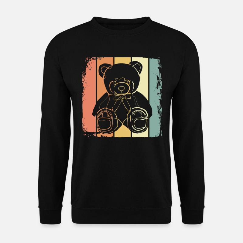 Kuscheltier Teddybär - Unisex Pullover - Schwarz