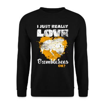 Bumblebee - Unisex Sweatshirt - black - Front - Alina (178cm) & Michal (187cm)