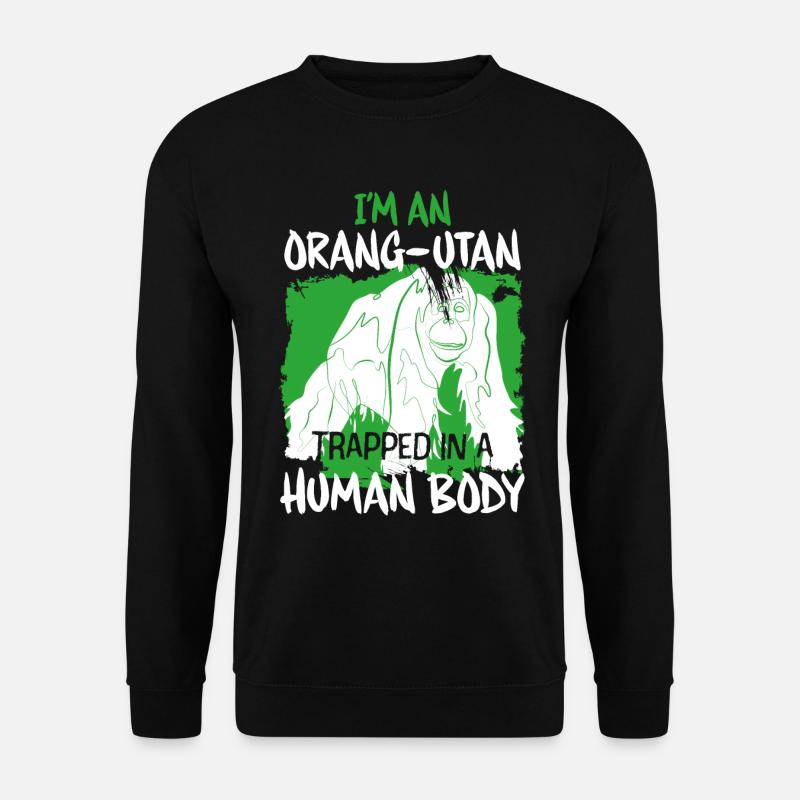 Monkey Orangutan - Unisex Sweatshirt - black