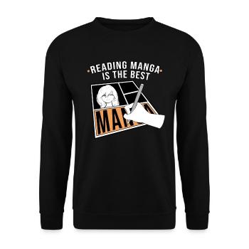 Manga - Sweat-shirt Unisexe - noir - Devant - Alina (178cm) & Michal (187cm)