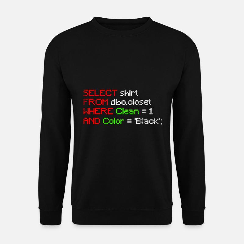 Programmeur Geek Computer - Sweat-shirt Unisexe - noir