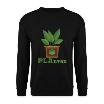 3D Printing PLAnted Funny 3D Print Filament - Unisex Sweatshirt - black - Front - Alina (178cm) & Michal (187cm)