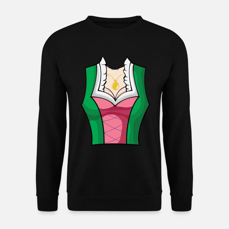 costume Dirndl with bosom - Unisex Sweatshirt - black