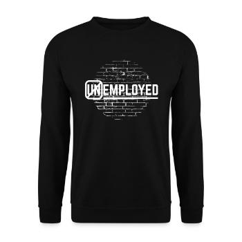 Angestellte Arbeitslose Neue JobBegabung Design - Unisex Pullover - Schwarz - Vorne - Alina (178cm) & Michal (187cm)
