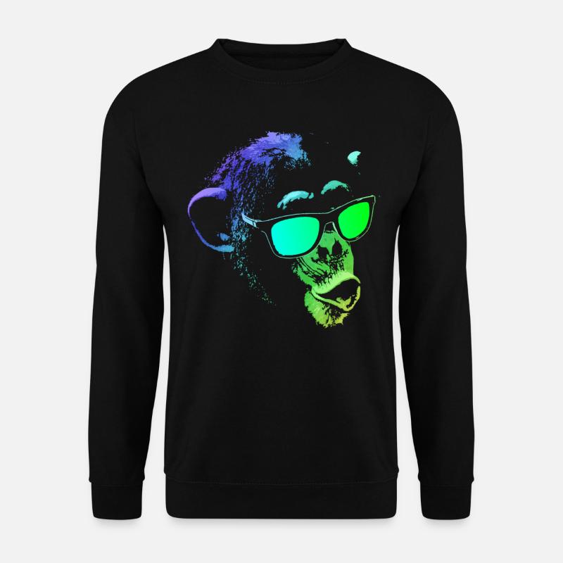 Cool Monkey - Sweat-shirt Unisexe - noir