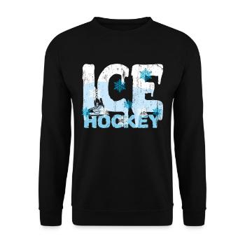 Eishockey - Unisex Pullover - Schwarz - Vorne - Alina (178cm) & Michal (187cm)