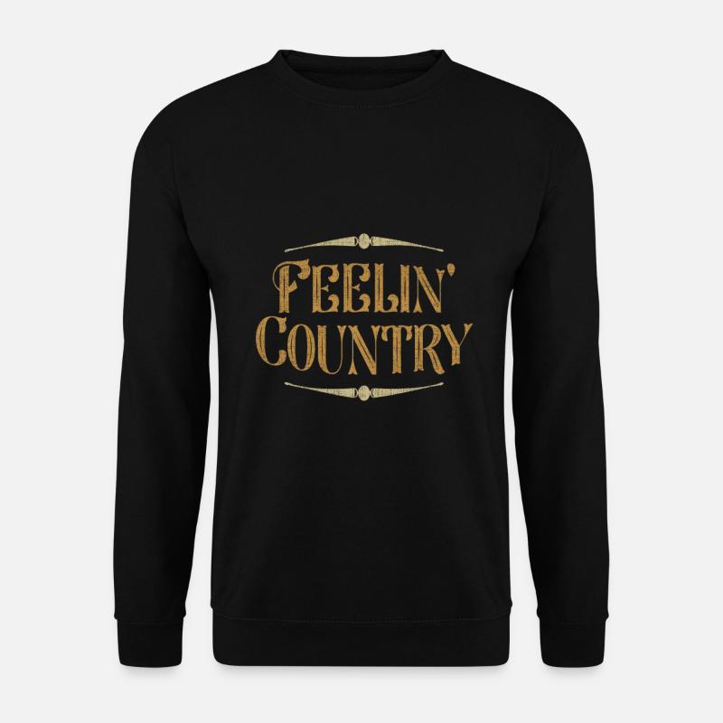 Country Musik - Unisex Pullover - Schwarz