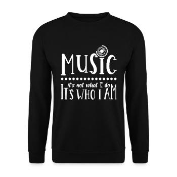 Musik Musiker - Unisex Pullover - Schwarz - Vorne - Alina (178cm) & Michal (187cm)