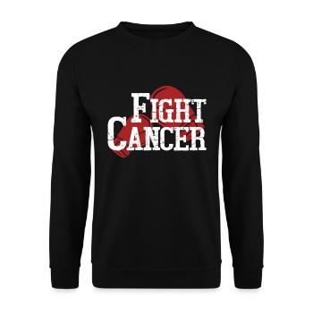 Fight cancer - Unisex Sweatshirt - black - Front - Alina (178cm) & Michal (187cm)