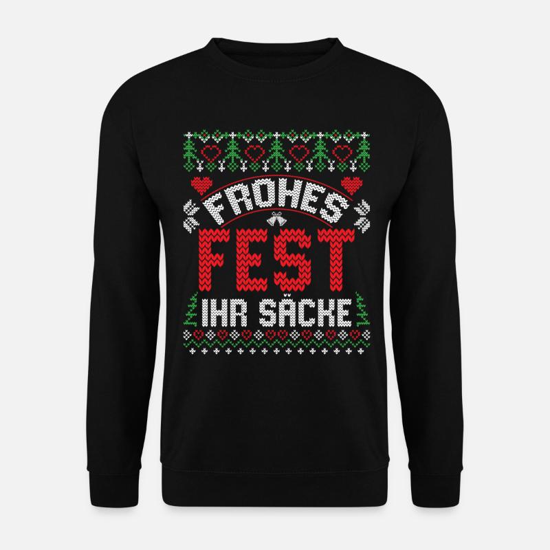 Ugly Christmas Weihnachten - Unisex Pullover - Schwarz