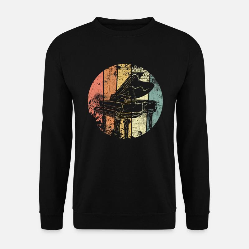 Piano rétro - Sweat-shirt Unisexe - noir