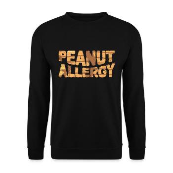 Allergie aux arachides - Sweat-shirt Unisexe - noir - Devant - Alina (178cm) & Michal (187cm)