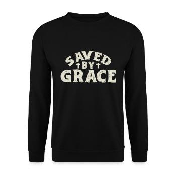 God - Unisex Sweatshirt - black - Front - Alina (178cm) & Michal (187cm)