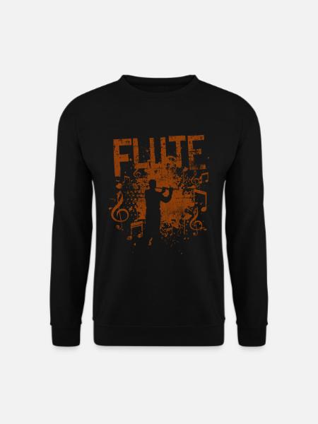 transverse flute - Unisex Sweatshirt - black
