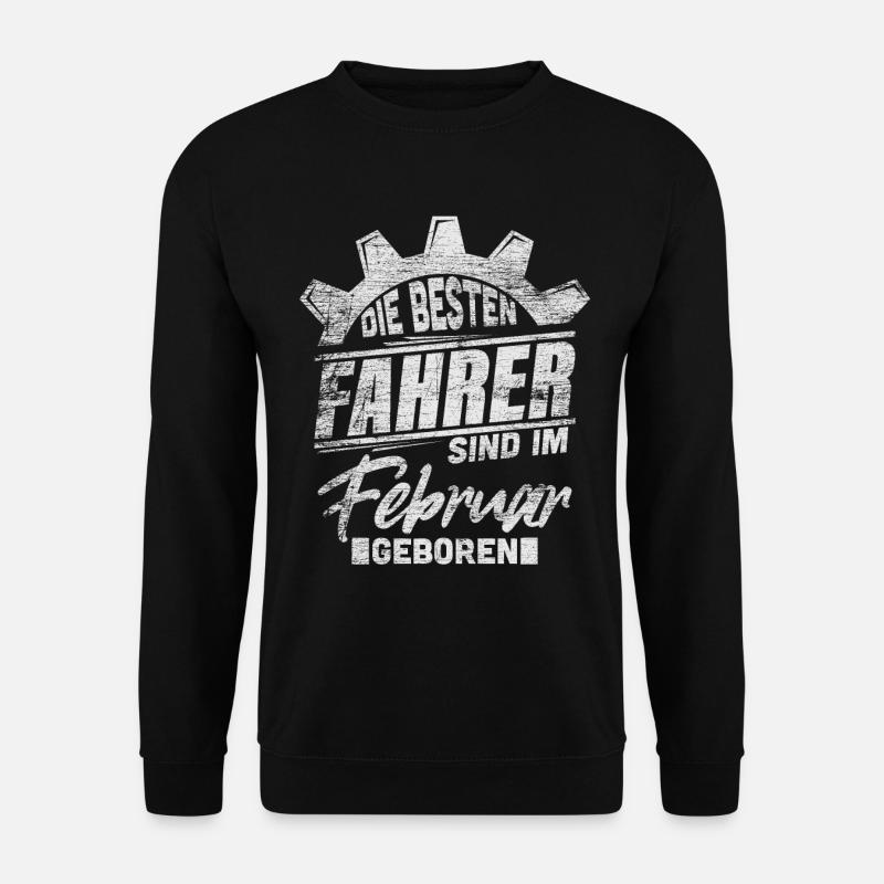 Auto Geburtstag im Februar - Unisex Pullover - Schwarz