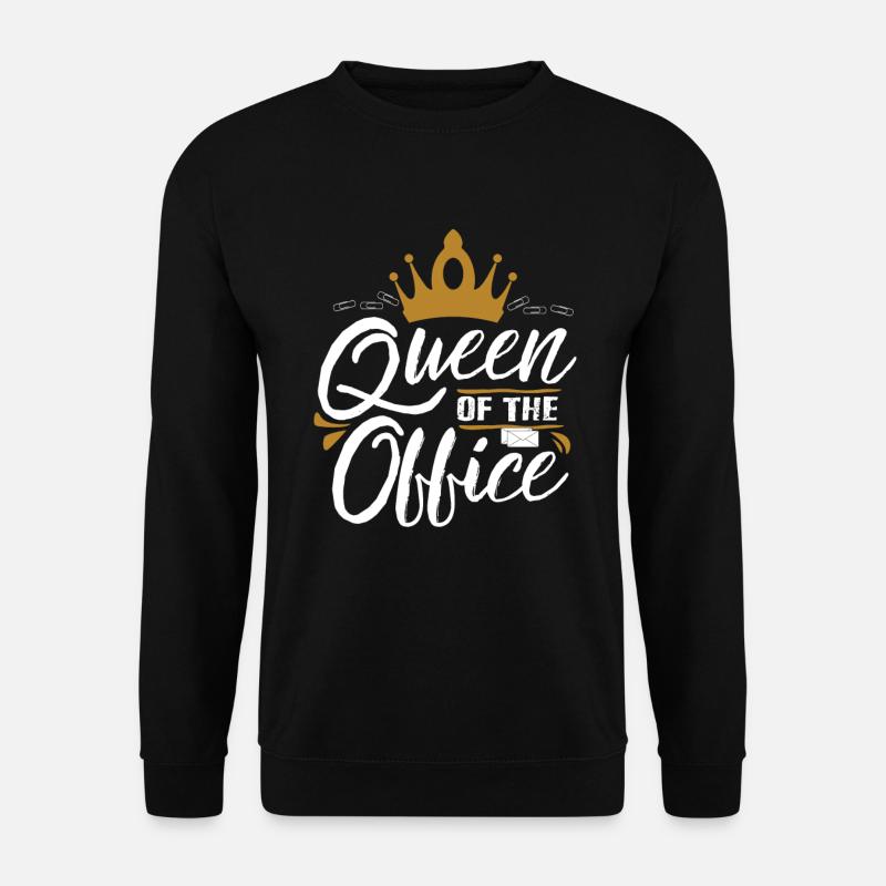 Königin vom Büro - Unisex Pullover - Schwarz