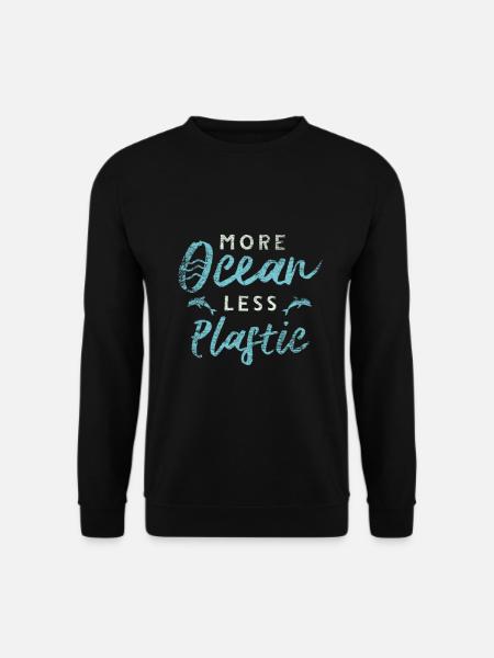Plastic pollution - Unisex Sweatshirt - black