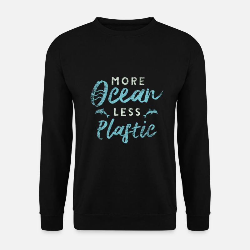 Plastic pollution - Unisex Sweatshirt - black