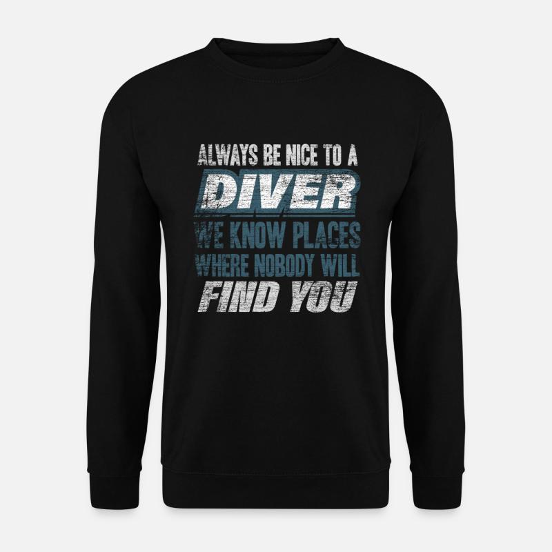 Diver - Unisex Sweatshirt - black