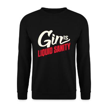 gin - Sweat-shirt Unisexe - noir - Devant - Alina (178cm) & Michal (187cm)