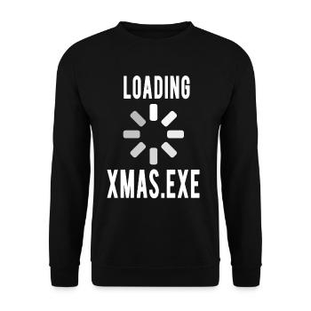 Lustiges Programmierer Weihnachtsgeschenk Gamer - Unisex Pullover - Schwarz - Vorne - Alina (178cm) & Michal (187cm)