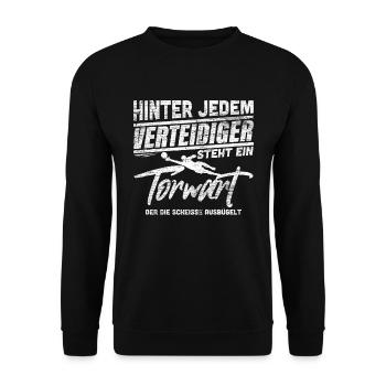 Gardien de but - Sweat-shirt Unisexe - noir - Devant - Alina (178cm) & Michal (187cm)