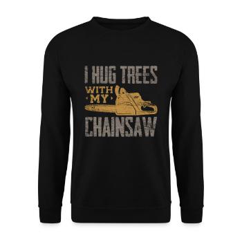 lumberjack - Unisex Sweatshirt - black - Front - Alina (178cm) & Michal (187cm)