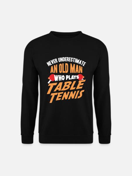 Tischtennis Opa Papa - Unisex Pullover - Schwarz
