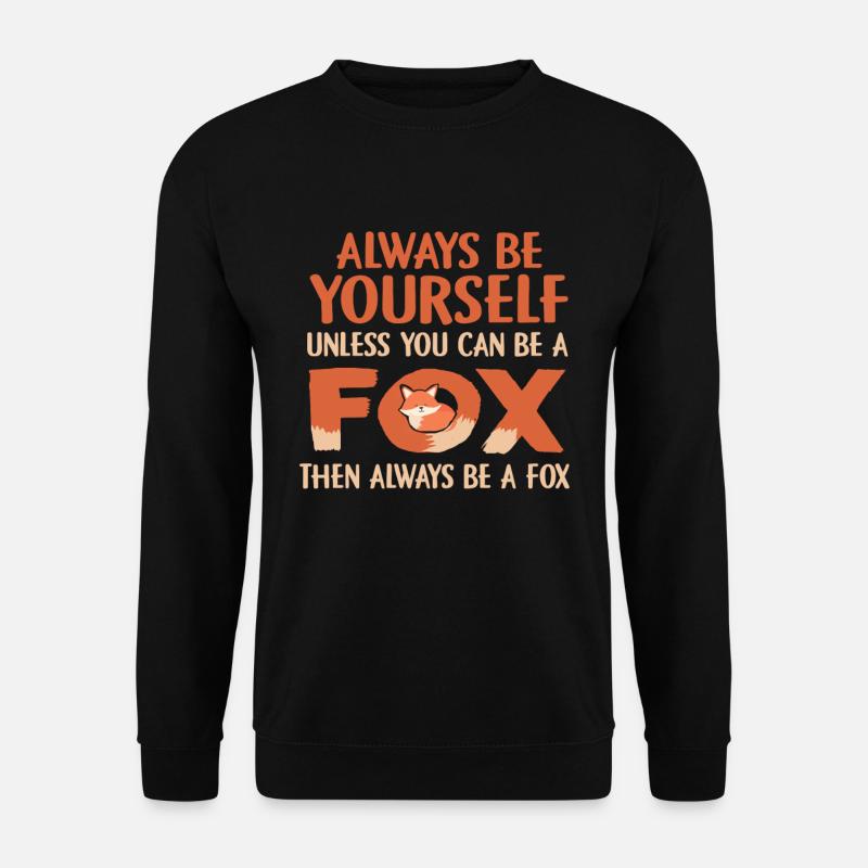 Fuchs - Unisex Pullover - Schwarz