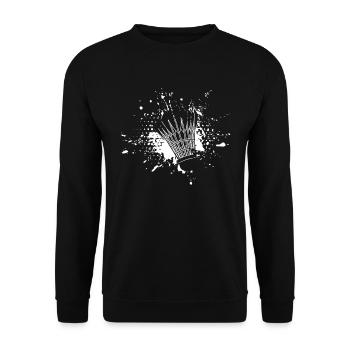 badminton - Sweat-shirt Unisexe - noir - Devant - Alina (178cm) & Michal (187cm)
