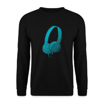 Écouteurs de musique - Sweat-shirt Unisexe - noir - Devant - Alina (178cm) & Michal (187cm)