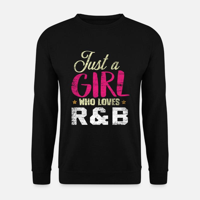 R&B Musik Mädchen - Unisex Pullover - Schwarz