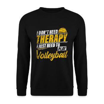 volley-ball - Sweat-shirt Unisexe - noir - Devant - Alina (178cm) & Michal (187cm)