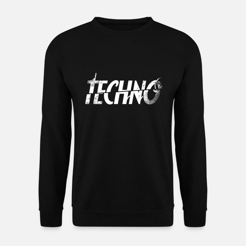 Techno - Unisex Pullover - Schwarz