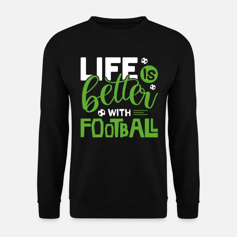 Fußball - Unisex Pullover - Schwarz