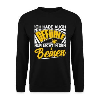 Querschnittsgelähmt Rollstuhl - Unisex Pullover - Schwarz - Vorne - Alina (178cm) & Michal (187cm)
