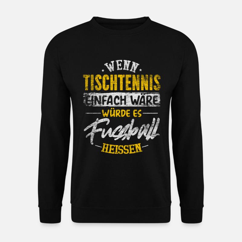 Tischtennis - Unisex Pullover - Schwarz