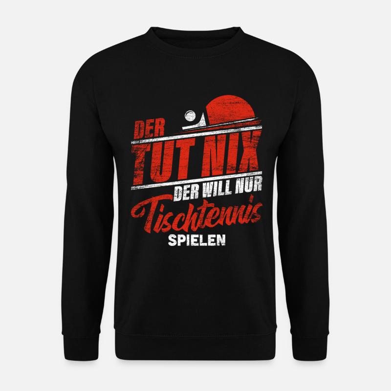 Tischtennis - Unisex Pullover - Schwarz