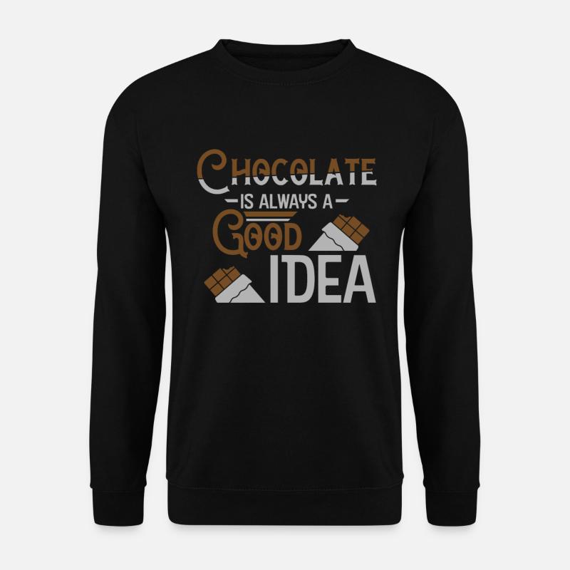 Schokolade - Unisex Pullover - Schwarz