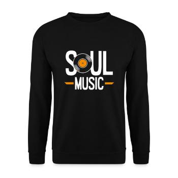 Soul Musik - Unisex Pullover - Schwarz - Vorne - Alina (178cm) & Michal (187cm)
