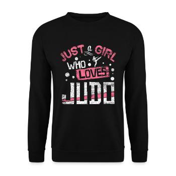 Judo fighter - Unisex Sweatshirt - black - Front - Alina (178cm) & Michal (187cm)