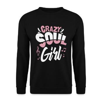 Soul Music Girls - Unisex Sweatshirt - black - Front - Alina (178cm) & Michal (187cm)