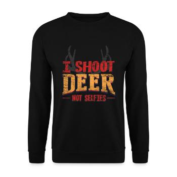 chasseur - Sweat-shirt Unisexe - noir - Devant - Alina (178cm) & Michal (187cm)