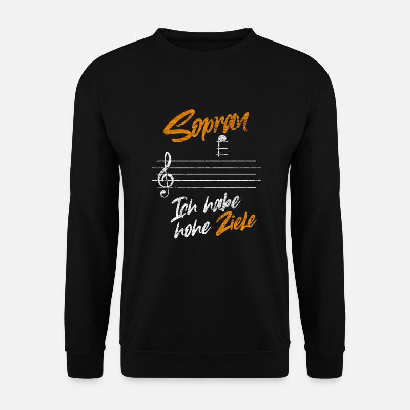 Sopran singen Chor - Unisex Pullover - Schwarz