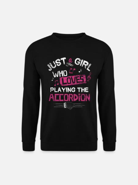Akkordeon Mädchen - Unisex Pullover - Schwarz