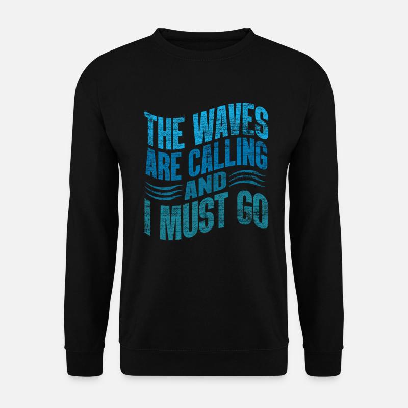 Surfen - Unisex Pullover - Schwarz