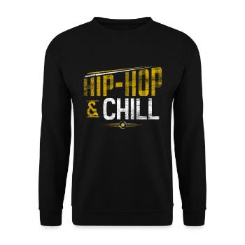 Hip hop - Sweat-shirt Unisexe - noir - Devant - Alina (178cm) & Michal (187cm)
