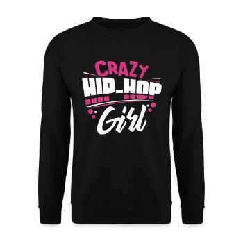 Fille de hip hop - Sweat-shirt Unisexe - noir - Devant - Alina (178cm) & Michal (187cm)